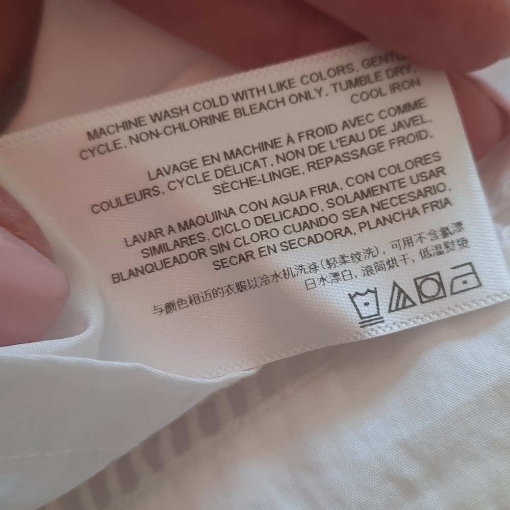 AG Adriano Goldschmied Poppy Tee Dress True White V Neck - Picture 11 of 13